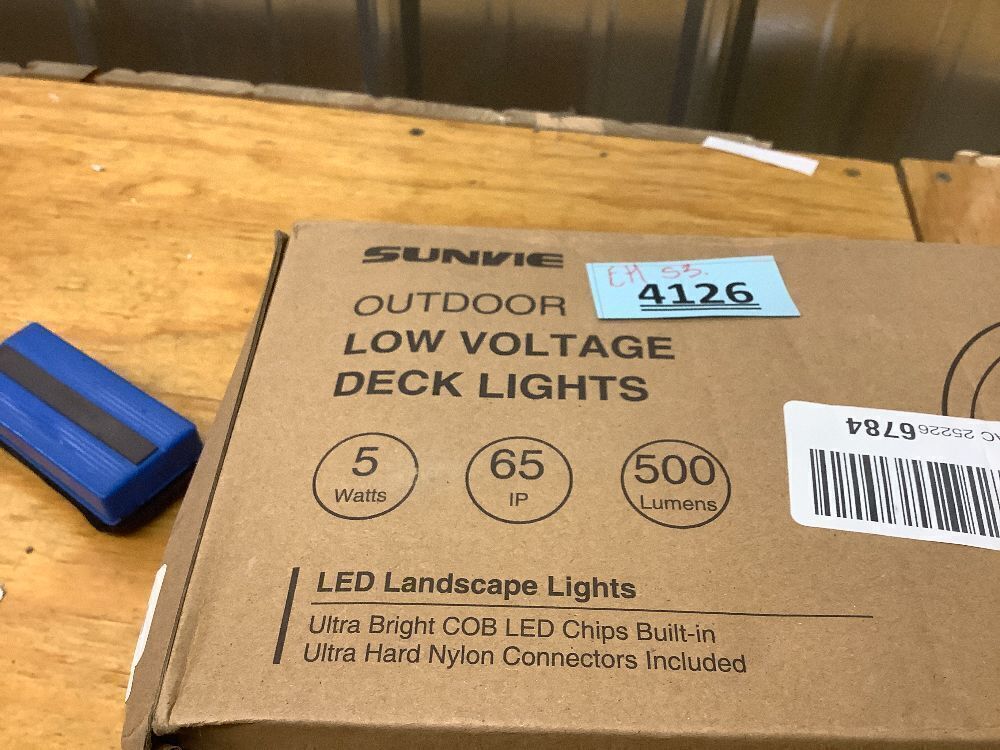 SUNVIE 12 Pack Low Voltage Deck Lights 5W LED Landscape Step Stair Lights Outdoor with Fastlock2 Wire Connector 3000K 12-24V Accent Lighting for Garden Post Fence 3.2FT ETL Listed Cord - Image 5 - Lot 4126