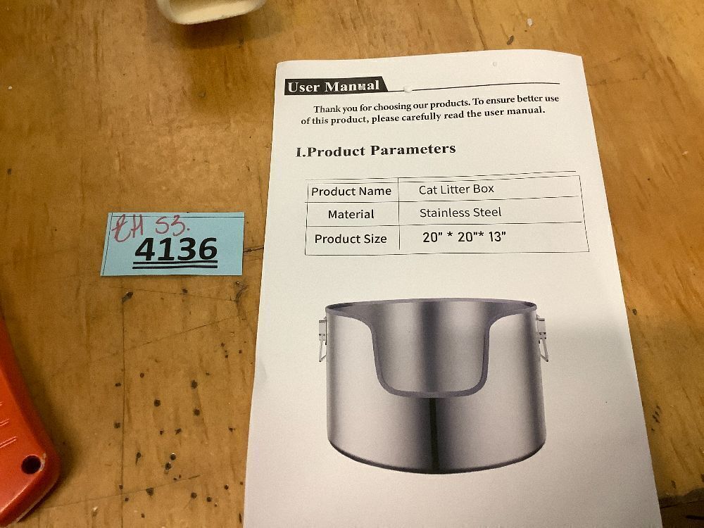 Stainless Steel Litter Box - Image 3 - Lot 4136
