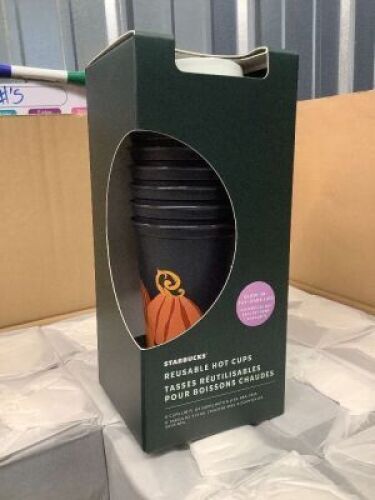 24 Boxes of Starbucks - Reusable Hot Cups - 6 Pack - 2021 Halloween - Glow in the Dark - Lot 4148