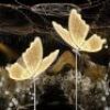 Wedding Butterfly LED Floor Lamp: Hanging White Color Ceiling Light - Romantic Wedding Decoration - Adjustable Height Creative Butterfly Props (80 CM/31.4 IN) - Thumbnail 1