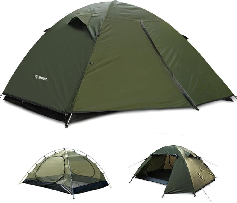 Backpacking Tent for Camping 2/3/4 Person Hiking Ultralight Tent for Waterproof Windproof Outdoor Tents Easy Setup Two Doors Double Layer Lightweight Instant Tents - Image 1 - Lot 4153