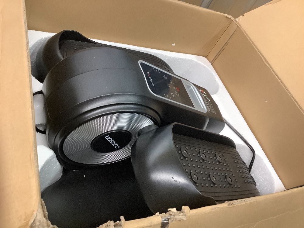 Under Desk Elliptical Machine, Electric Seated Pedal Exerciser, Mini Ellipse Leg Exerciser with Remoter, 12 Level Speeds, Forward & Reverse Direction, Manual & Auto Mode for Home Office - Image 2 - Lot 4161
