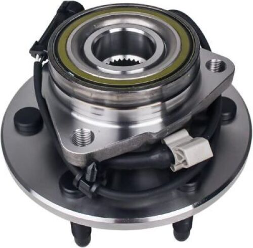 515036 4WD/AWD Front Wheel Hub Bearing Assembly Compatible with Cadillac Escalade, Chevy Silverado, Avalanche 1500, Express, Tahoe, Suburban, GMC Savana, Yukon, Sierra 6Lugs W/ABS(Pair) - Lot 4163