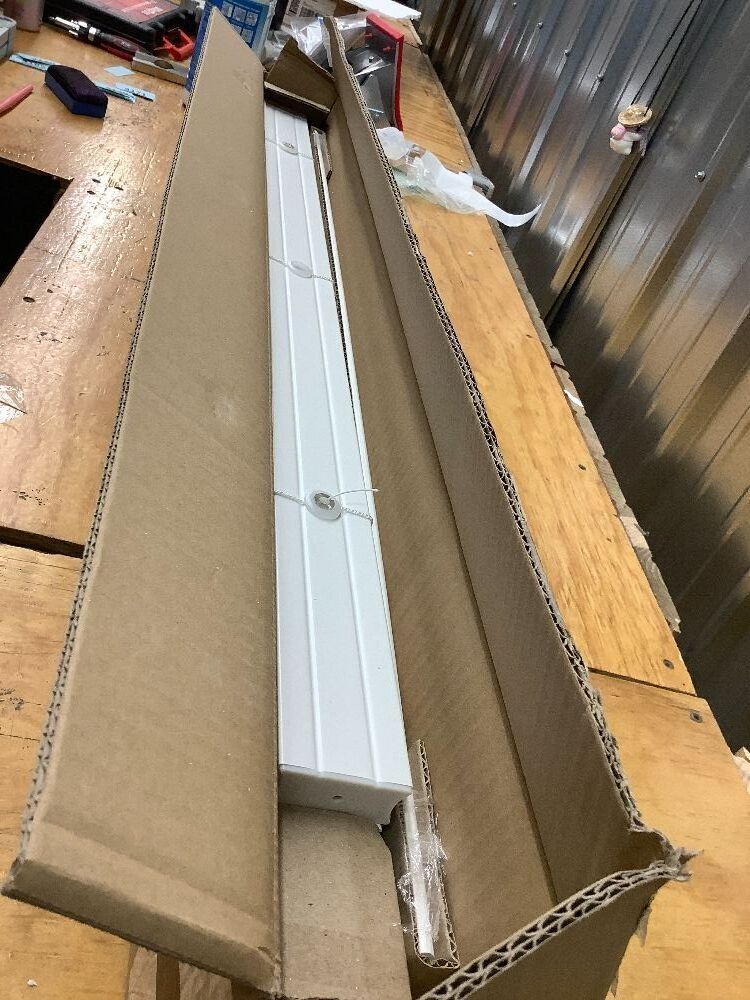 2 Inch Cordless Room Darkening Faux Wood Blind - 34" W x 60" L - White, Over 1,000 Custom Sizes Starting at 18.97, Inside or Outside Mount, Venetian Shades for Interior Windows by Lumino - Image 3 - Lot 4166