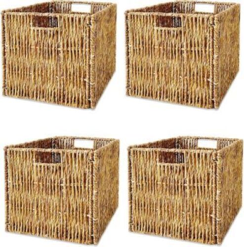 Wicker Foldable Cubes (Set of 4) - Lot 4202