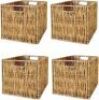 Wicker Foldable Cubes (Set of 4) - Thumbnail 1