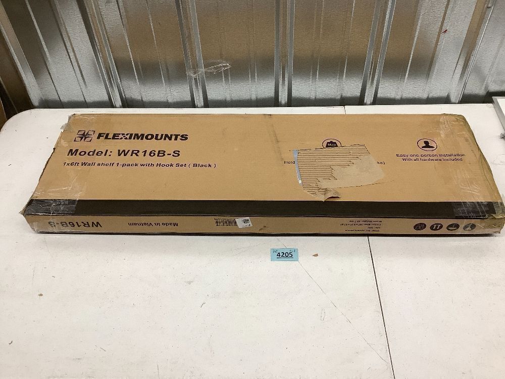 Wall Shelf 1-Pack with Hook Set - Image 3 - Lot 4205