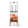 Gravity-Fed Water Filter System, 2.25G Glass Countertop System with 2 Ceramics Fluoride and Arsenic Reduction Elements - Thumbnail 1