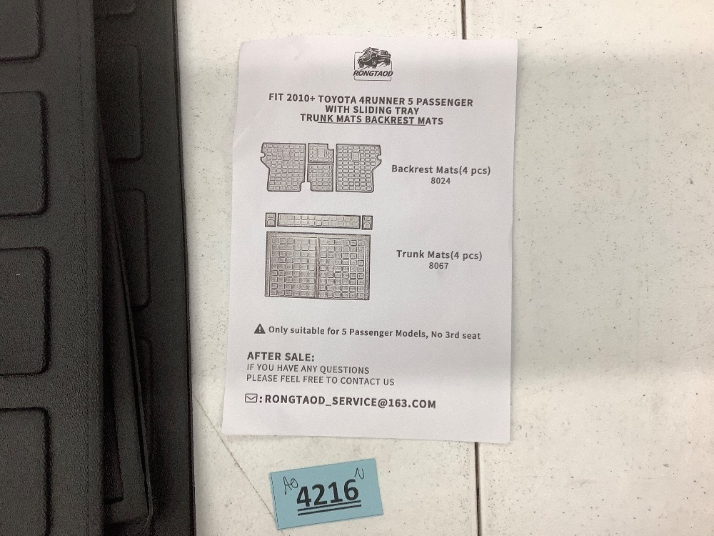 Rubber Floor Mats - Image 3 - Lot 4216