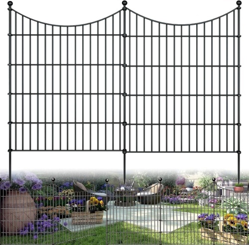 10 Panels Garden Fence Dog Fence Outdoor for Yard - Lot 4217
