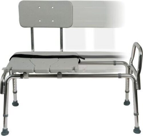 DMI Tub Transfer Bench and Shower Chair with Non Slip Aluminum Body - Lot 4225