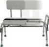 DMI Tub Transfer Bench and Shower Chair with Non Slip Aluminum Body - Thumbnail 1