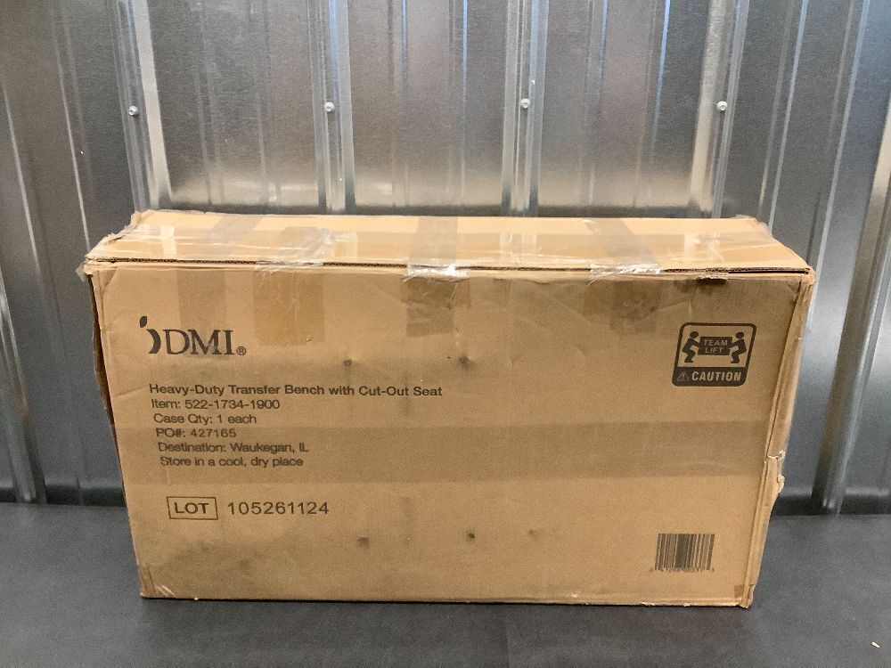 DMI Tub Transfer Bench and Shower Chair with Non Slip Aluminum Body - Image 4 - Lot 4225