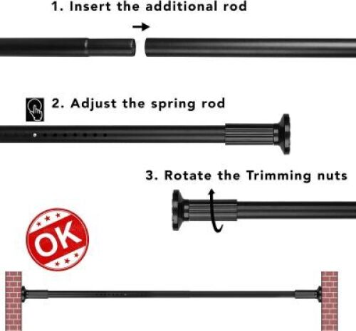 Tension Curtain Rod - Lot 4229
