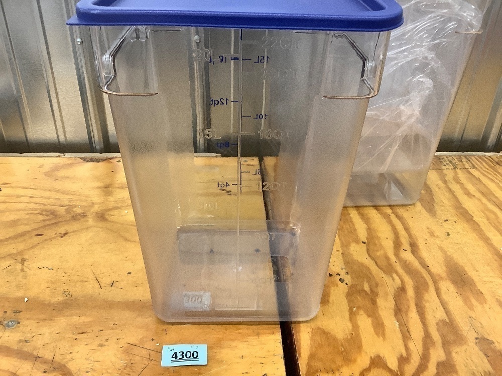 CURTA 4 pack food storage containers with blue lids - Image 3 - Lot 4300