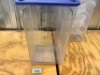 CURTA 4 pack food storage containers with blue lids - Thumbnail 3