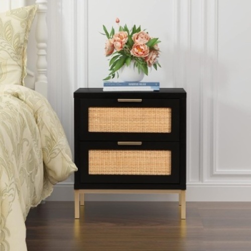 Anmytek Rattan Nightstand - Lot 4305