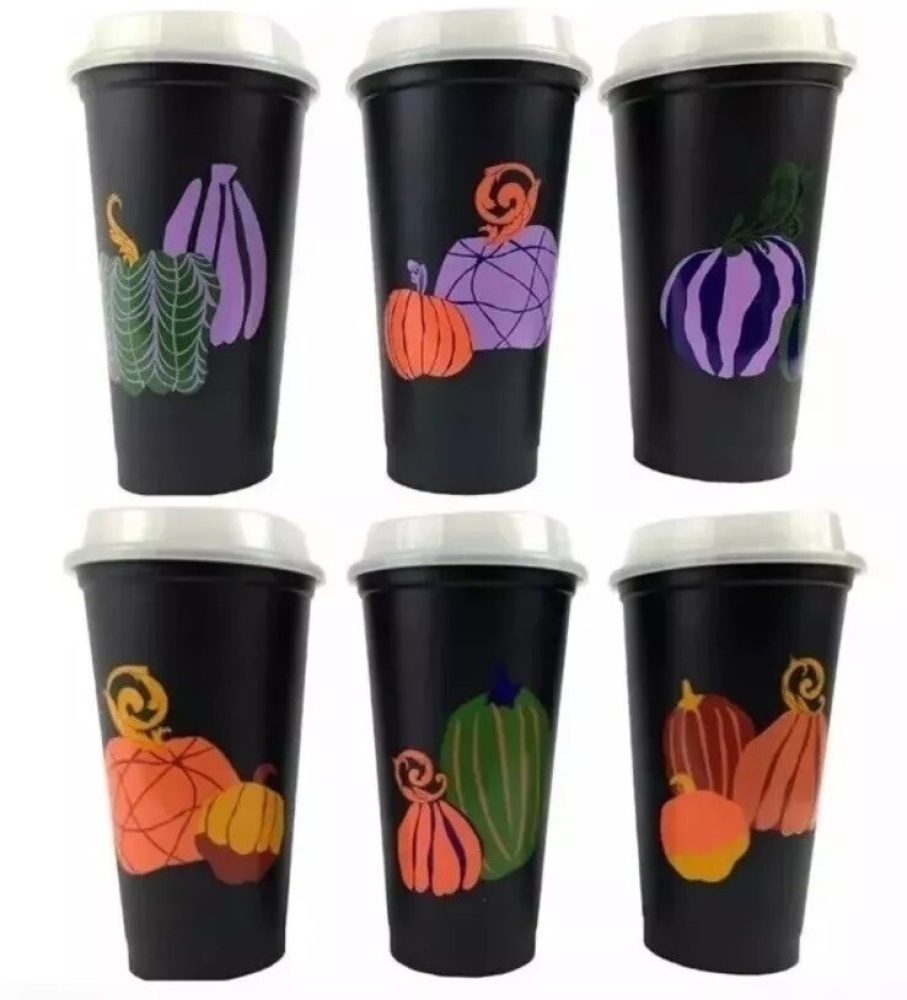Starbucks reusable hot cups -6 pack with lids - Image 1 - Lot 4306