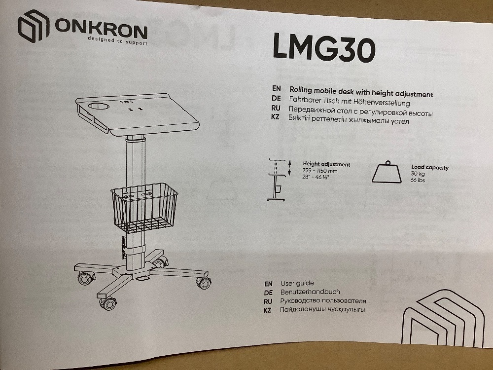 ONKRON Mobile Laptop Cart - Image 4 - Lot 4307