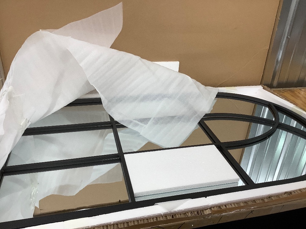 Black Arched Window Mirror - Image 2 - Lot 4313