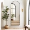 Arch Full Length Mirror 147 x 44 cm Large gold - Thumbnail 1