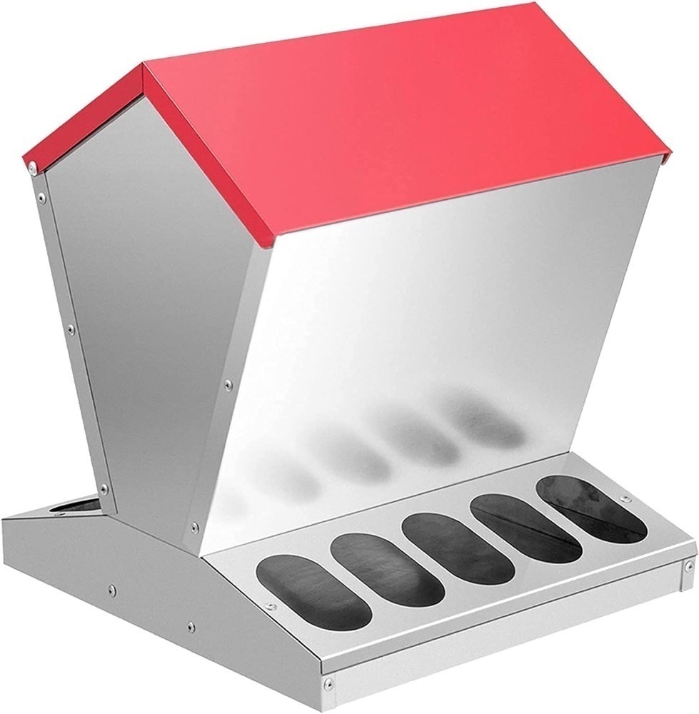 shengyi 11.5-55lbs Galvanized Chicken Feeder - Rat Proof Poultry Feeder with Lid Weatherproof Outdoor Coop - Image 1 - Lot 4323