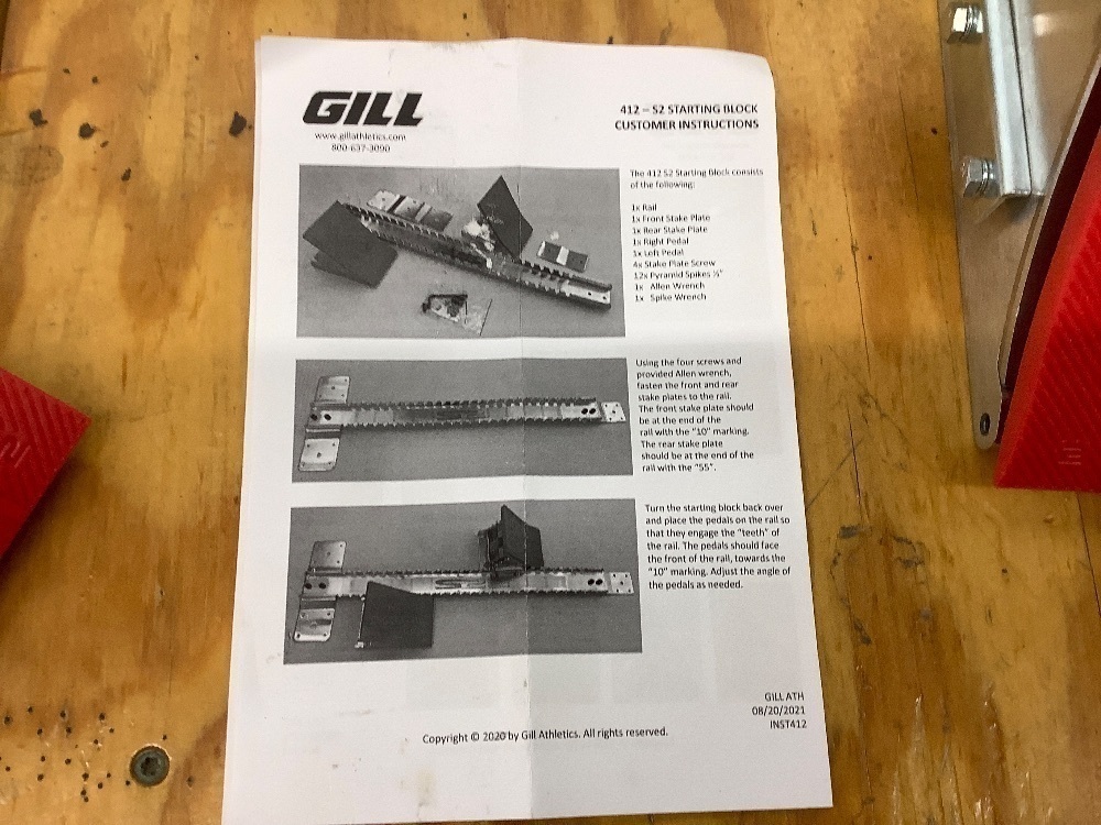 Gill Athletics S@ starting blocks - Image 5 - Lot 4342