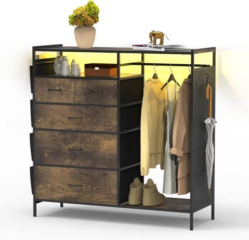 5-Drawer Wardrobe Dresser for Bedroom - Lot 4350