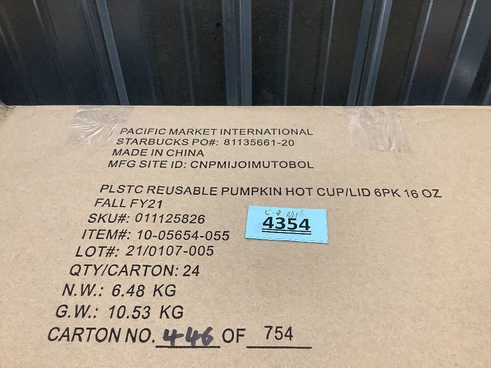 Starbucks Reusable Cup Collection 24 Packs Of 6 W/Lids - Image 5 - Lot 4354