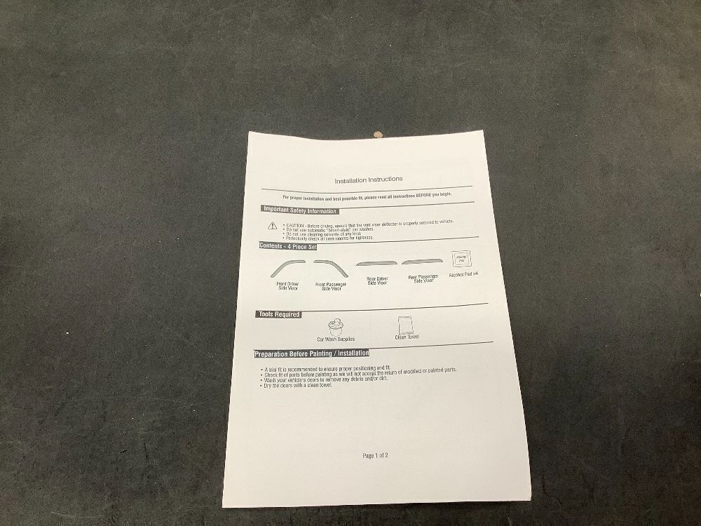 Window Visors Vent Deflectors - Image 3 - Lot 4356