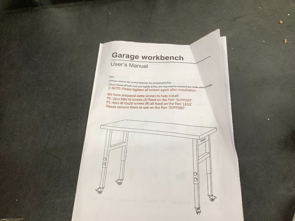 48" Height Adjustable Workbench - Image 3 - Lot 4364