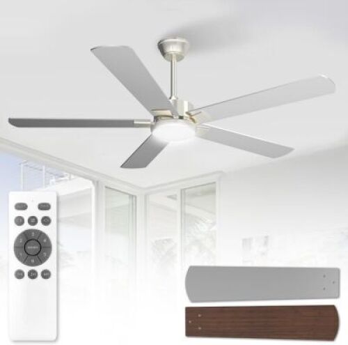 52 Inch Ceiling Fan with Light and Remote - Lot 4385