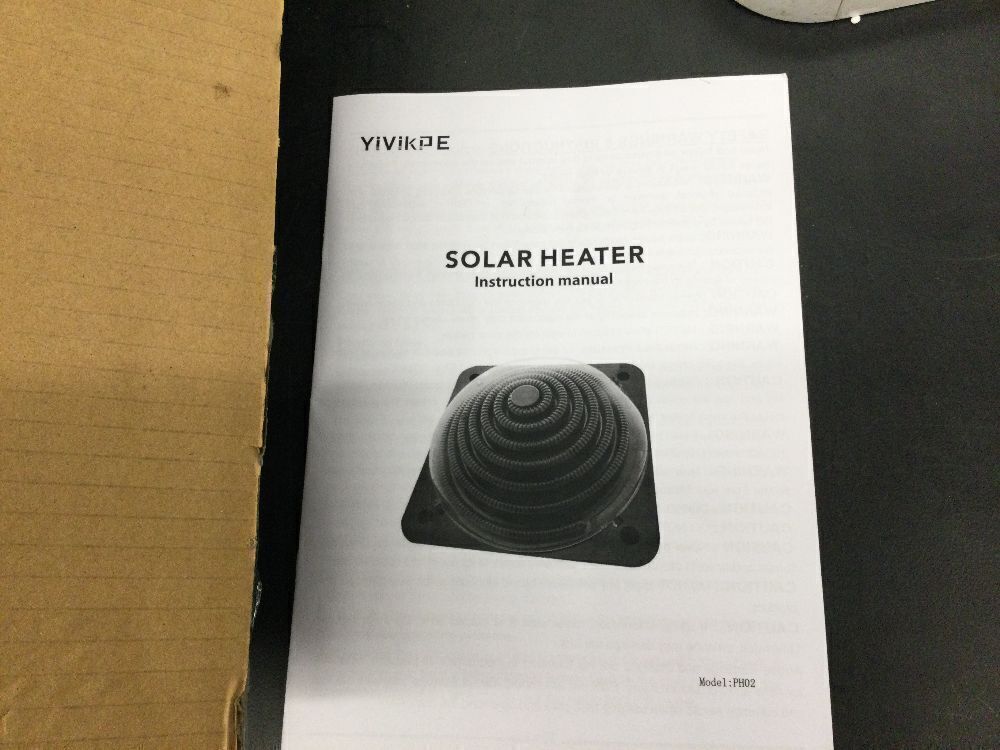Solar Pool Heater for Above Ground Pool, Inground Pool Warmer Equipment w/Leakproof Hose, Domed Swimming Pool Heaters for Home Outdoor - Image 3 - Lot 4395