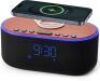 uscce Alarm Clock Bluetooth FM Radio: 10W Stereo Sound Speaker - Fast Wireless Charging for iPhone Samsung - Dimmable Clock Radio for Bedroom - Thumbnail 1