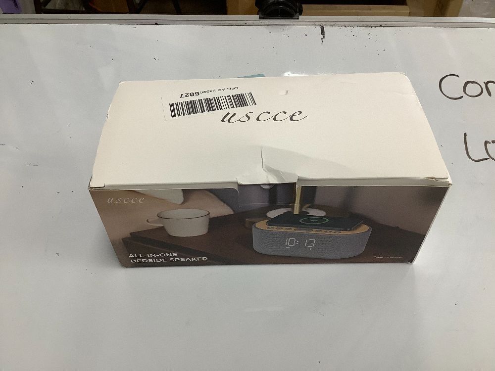 uscce Alarm Clock Bluetooth FM Radio: 10W Stereo Sound Speaker - Fast Wireless Charging for iPhone Samsung - Dimmable Clock Radio for Bedroom - Image 3 - Lot 4401