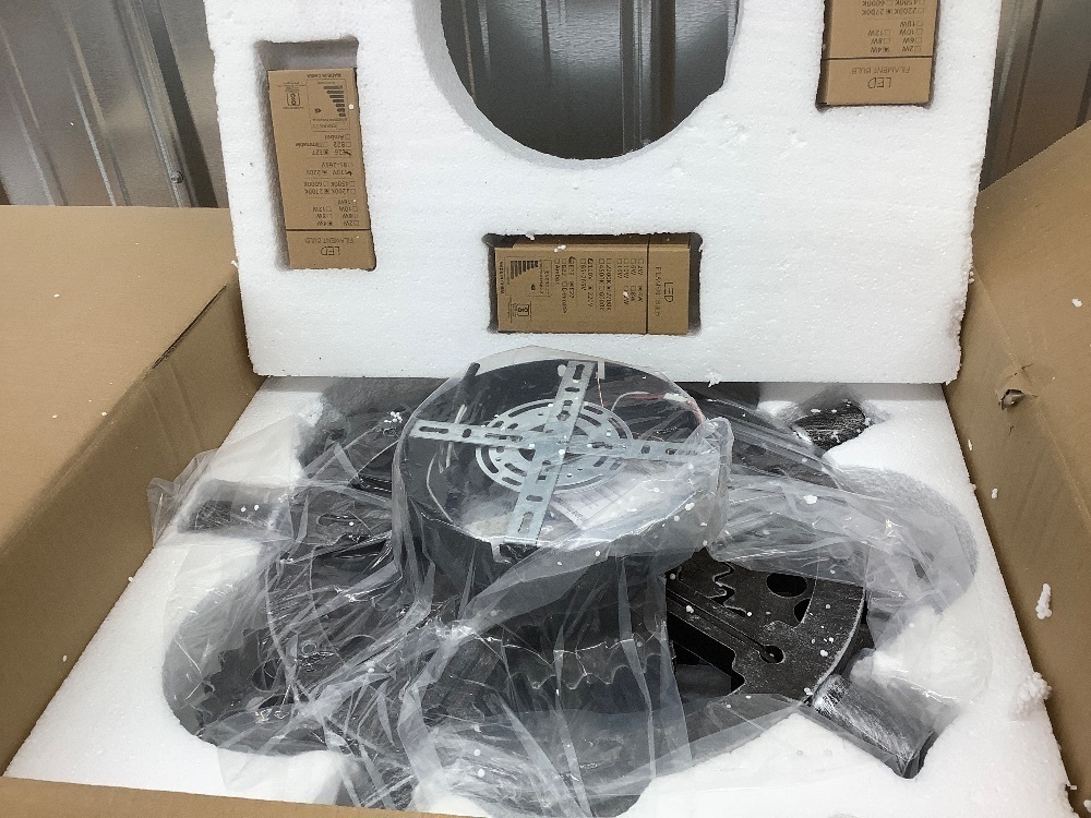 Caged ceiling fan light - Image 3 - Lot 4435
