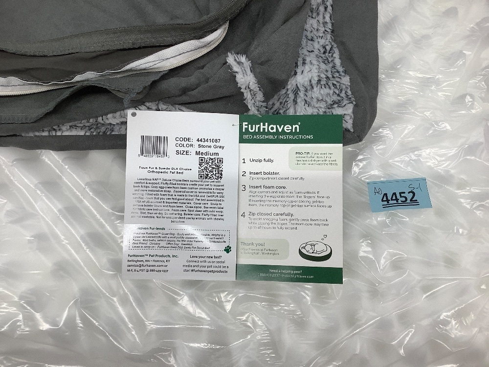 Furhaven Orthopedic Dog Bed for Medium/Small Dogs w/ Removable Bolsters & Washable Cover, For Dogs Up to 35 lbs - Image 4 - Lot 4452