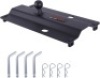 30,000 lbs Gooseneck Ball Plate Fit for 5th Wheel Rails, Gooseneck Adapter Hitch for Pickup Truck Bed Trailer Towing, 2-5/16-Inch Ball, Fits Industry-Standard Rails,Carbide Black Powder Coat - Thumbnail 1