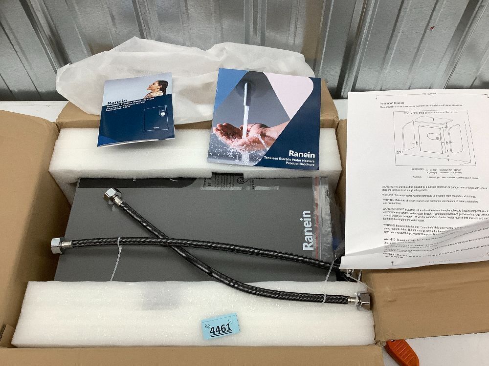 Electric Tankless Water Heater, 18kW 240V on Demand Instant Endless Water Heater with LED Temperature Display for Residential Whole House Shower, Space Saving - Image 2 - Lot 4461