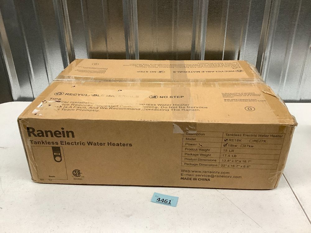 Electric Tankless Water Heater, 18kW 240V on Demand Instant Endless Water Heater with LED Temperature Display for Residential Whole House Shower, Space Saving - Image 3 - Lot 4461
