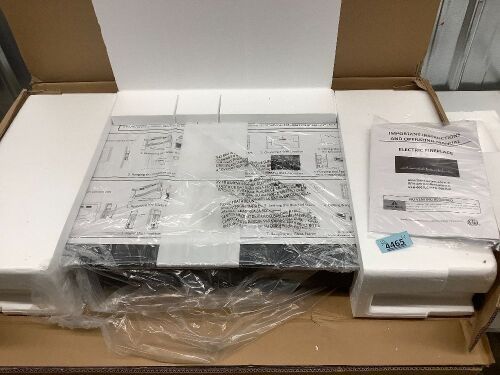 R.W.FLAME Recessed Wall Mounted Electric Fireplace, 750 - 1500W - Lot 4465