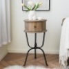 Samguyue Round End Table, wood - Thumbnail 1