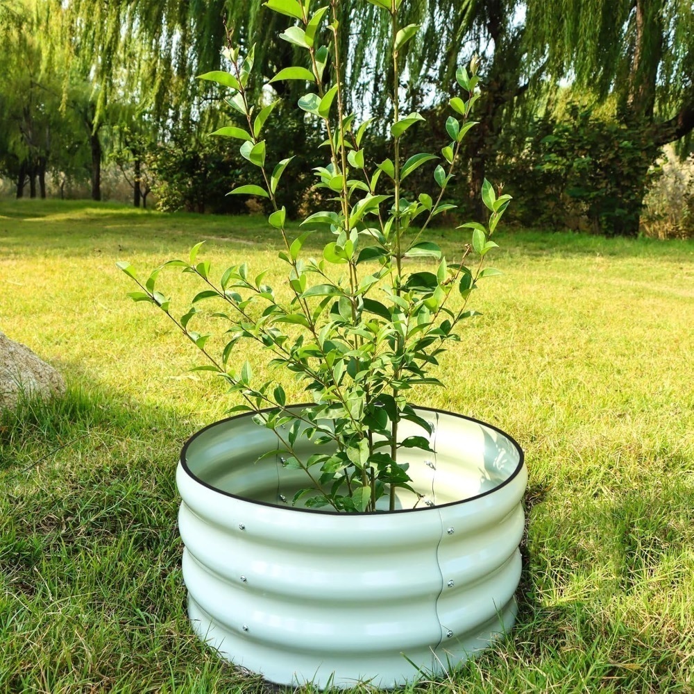 snugniture 3 pcs 2x2x1ft round galvanized raised garden bed kit - Image 2 - Lot 4553