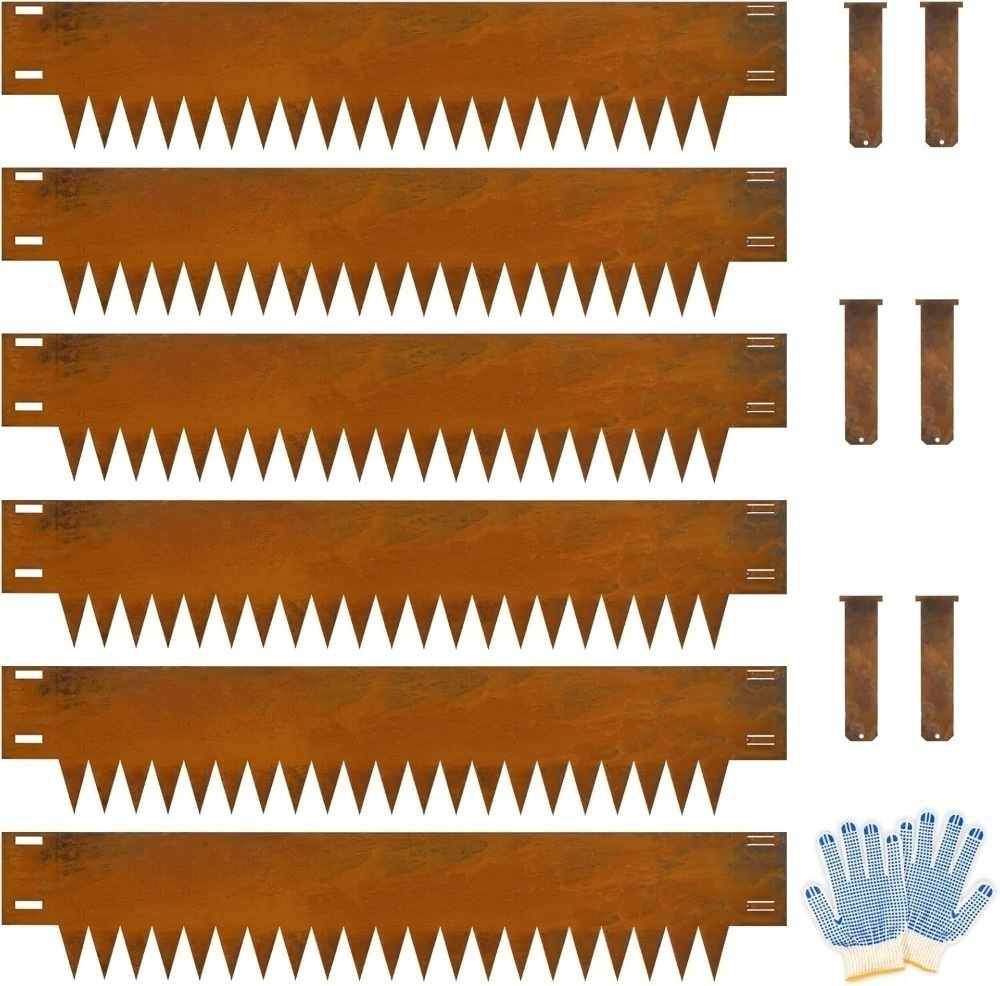 Steel Landscape Edging rusted metal edging - Image 1 - Lot 4557