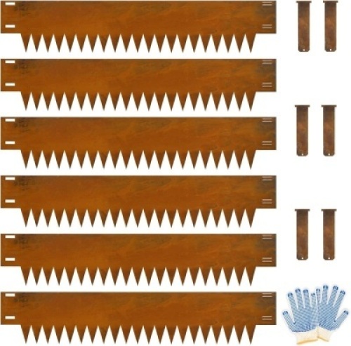 Steel Landscape Edging rusted metal edging - Lot 4557