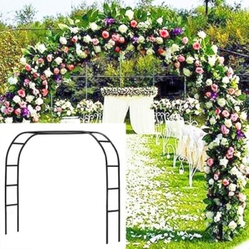 Medal Garden arbor wedding arch 76.8 in hx90.5in w - Lot 4558