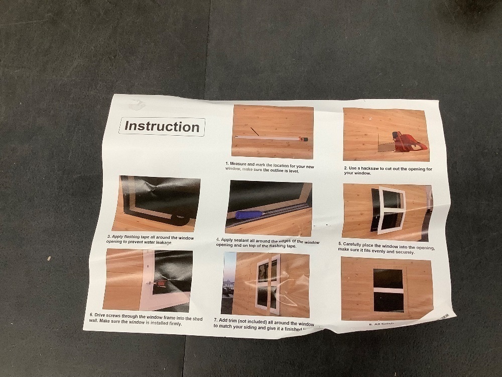 NeatiEase 2 Pack Shed Window with Black Frame, 24 x 36 Flush Mount Small Window - Image 3 - Lot 4566