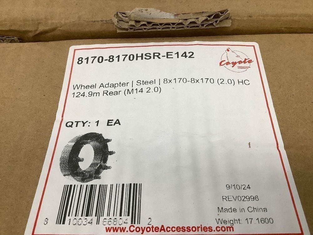 Wheel Adapters (8x165.1 to 8x170) – 2pcs 1.5 Inch (38mm) Adapters - Image 4 - Lot 4584