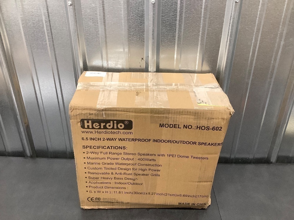 Herdio 6.5in indoor outdoor bluetooth speakers - Image 3 - Lot 4594