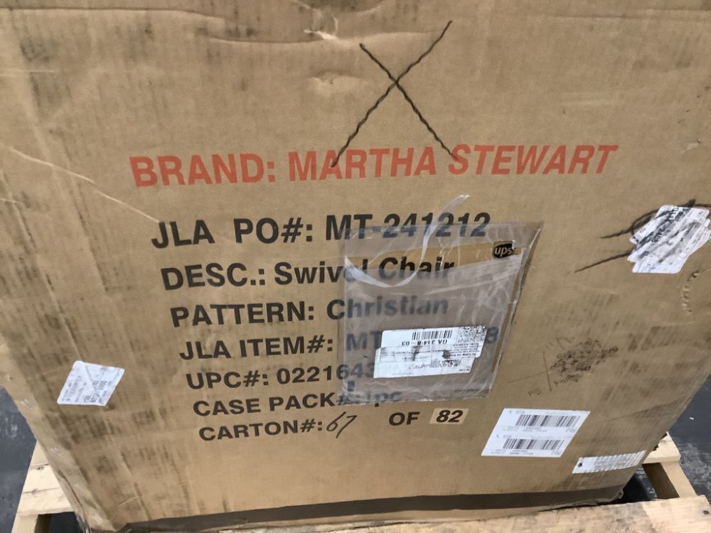 Martha Stewart Christian Swivel Armchair Natural - Image 6 - Lot 13